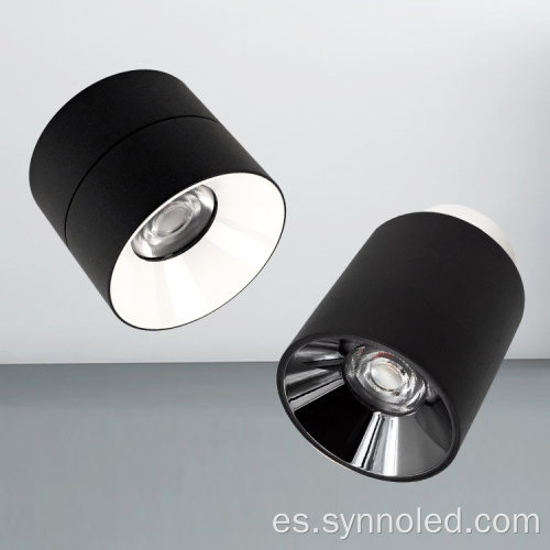 Black White Color Surface Montada Downlight plegable